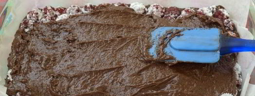 брауни с малиной. Шаг 12