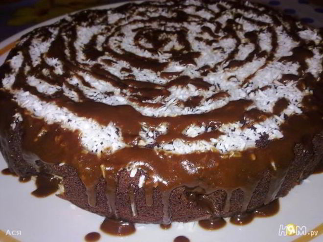 Рецепт брауни с творогом и бананами