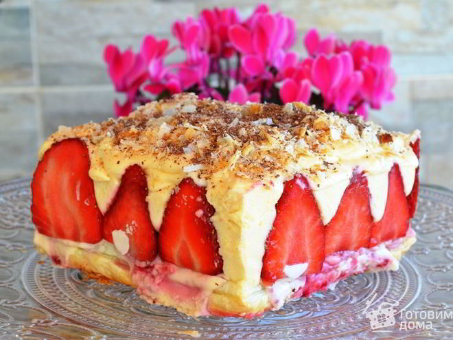 Рецепт клубничных пирожных восторг