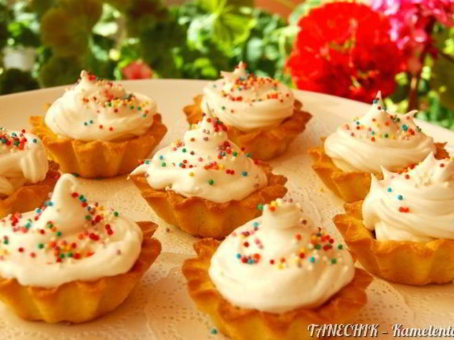 Рецепт корзиночки пирожное из детства