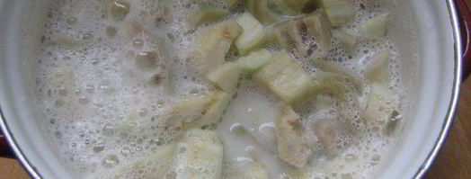 маленькие заварные пирожные с оригинальным баклажанным кремом. Шаг 3