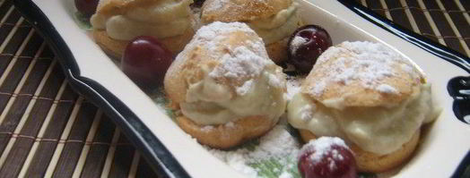 маленькие заварные пирожные с оригинальным баклажанным кремом. Шаг 7