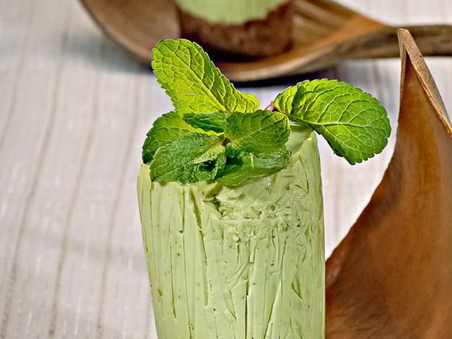 Рецепт мятна-творожных пирожные