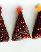 Новогодние брауни Елочки