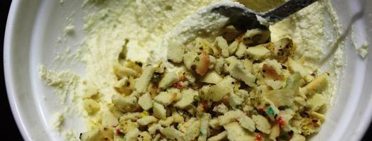 новогодние пирожные елочки с начинкой. Шаг 10