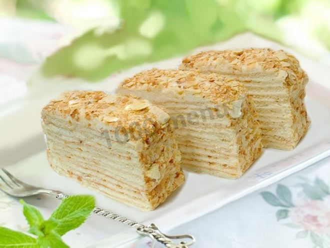 Рецепт пирожного наполеон