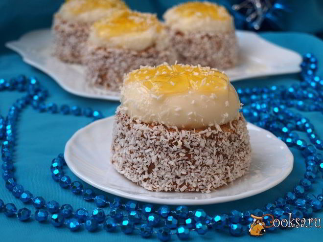 Рецепт пирожного цветы под снегом