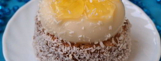 пирожное цветы под снегом. Шаг 5