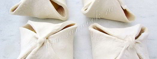 пирожные из слоеного теста с персиками. Шаг 10