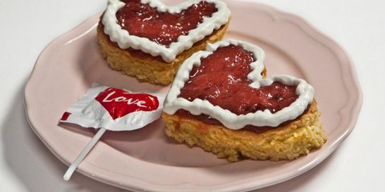 Пирожные Валентинки