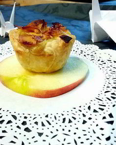 Португальское пирожное Натас с яблоками