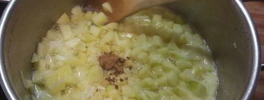 португальское пирожное натас с яблоками. Шаг 3