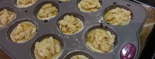 португальское пирожное натас с яблоками. Шаг 12