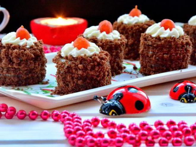 Рецепт шоколадных пирожных с кумкватами