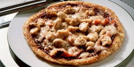 Грибная пицца с чоризо