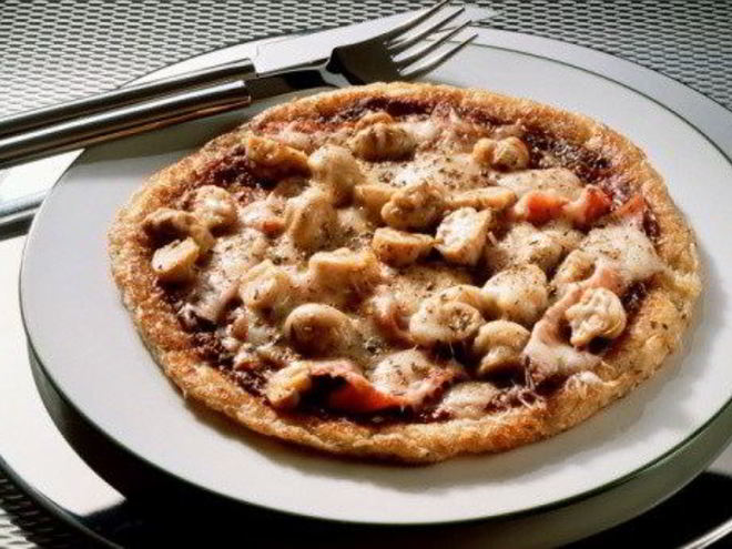 Рецепт грибной пиццы с чоризо
