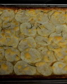 Картофельная пицца с розмарином