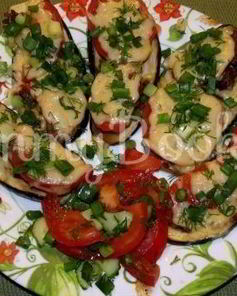 Мини пицца с баклажанами вместо теста