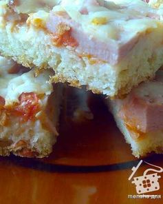 Пицца из быстрого теста