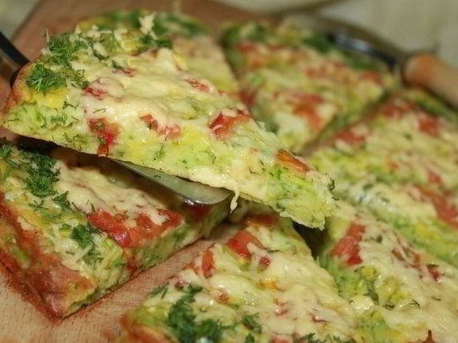 Рецепт пиццы из кабачков
