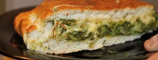 пицца кальцоне с брокколи и шпинатом. Шаг 6