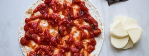 пицца маргарита на лаваше. Шаг 3