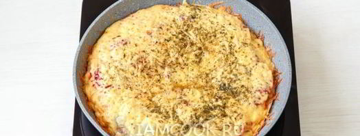 пицца минутка на сковороде. Шаг 14