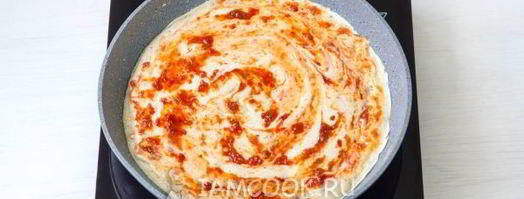 пицца минутка на сковороде. Шаг 10