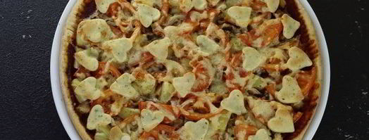 пицца на кефире и майонезе. Шаг 16