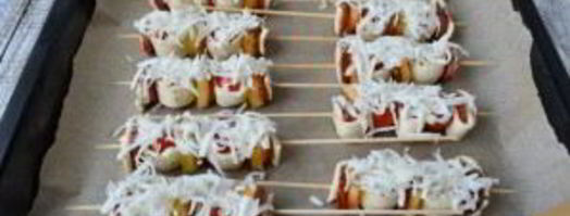 пицца на шпажках. Шаг 6