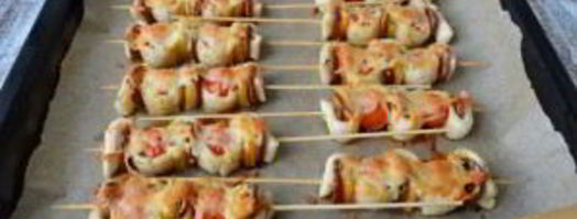 пицца на шпажках. Шаг 7