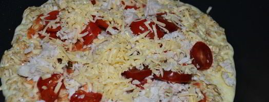 пицца на сковороде. Шаг 6