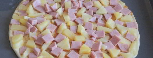 пицца с ананасами и ветчиной. Шаг 7