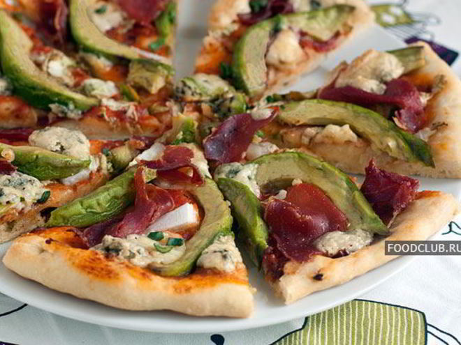 Рецепт пиццы с авокадо