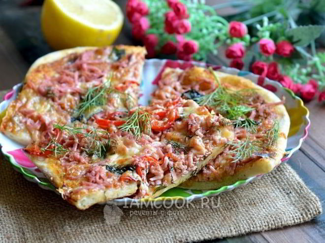 Рецепт пиццы с баклажанной икрой