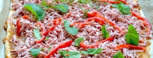 пицца с баклажанной икрой. Шаг 9