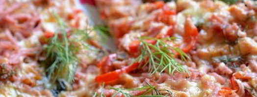 пицца с баклажанной икрой. Шаг 11