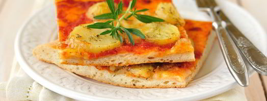 пицца с картофелем, розмарином и тимьяном. Шаг 6