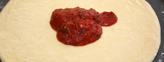 пицца с колбасой. Шаг 4