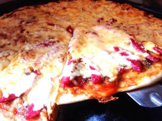 Рецепт пиццы с салями