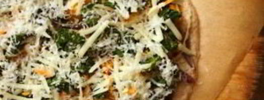 пицца со сквошем и капустой кале. Шаг 3