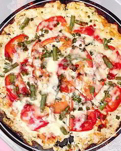 Творожная пицца с грибами