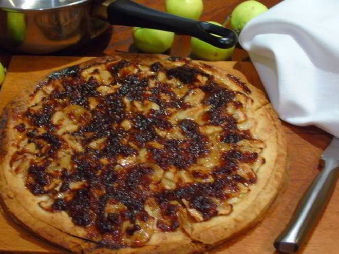 Рецепт яблочной пиццы