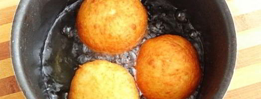 картофельные пончики с ветчиной. Шаг 13