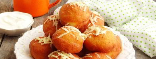 картофельные пончики с ветчиной. Шаг 15