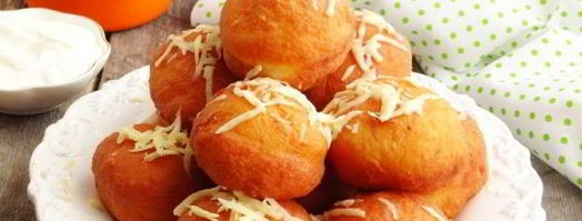 картофельные пончики с ветчиной. Шаг 16