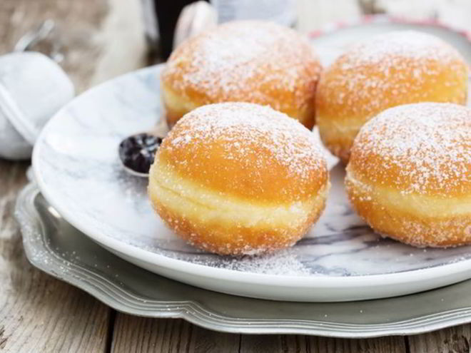 Рецепт пончиков из слоеного теста