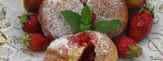 пончики с клубничной начинкой. Шаг 12