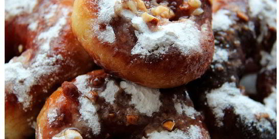 Пончики с шоколадом