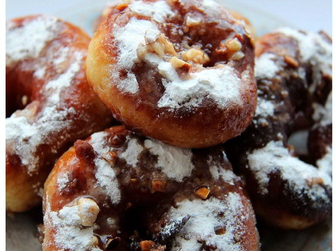 Рецепт пончиков с шоколадом